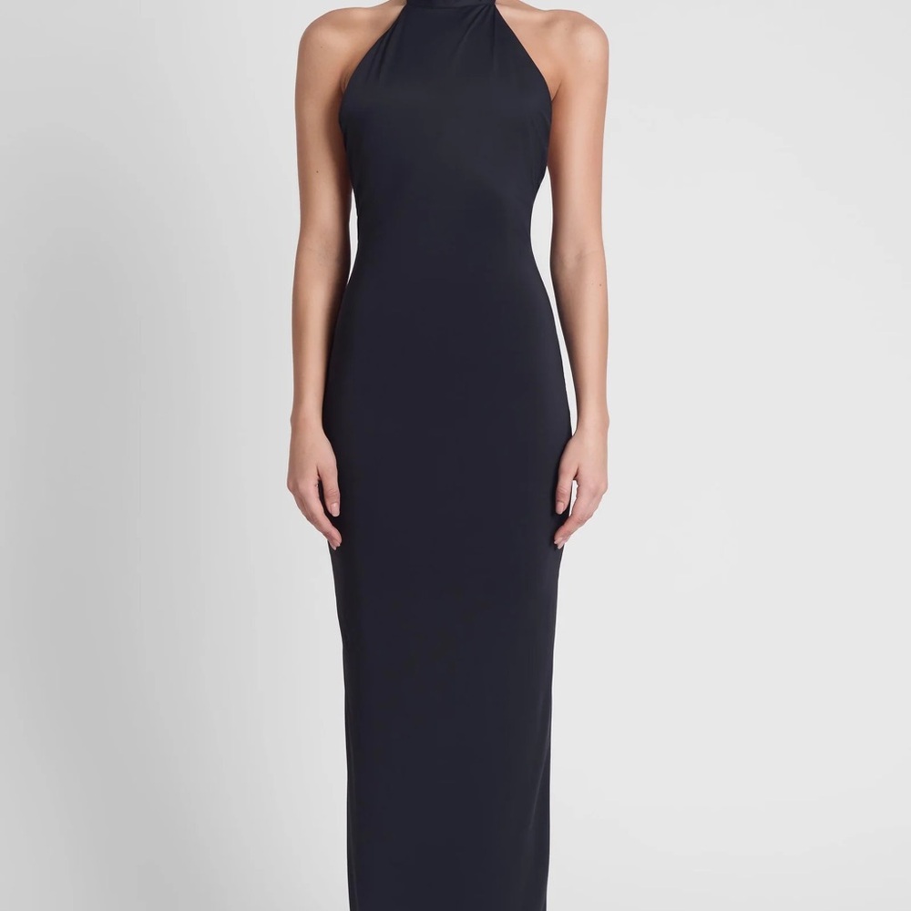Chic Strapless Black Evening Dress